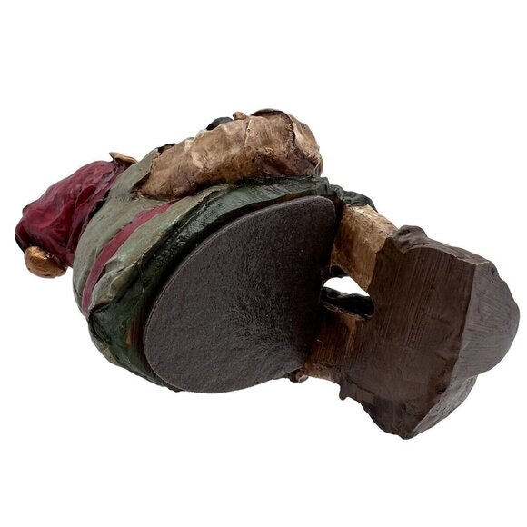 Whimsical Elf Santa Stocking Holder Christmas Decoration With Candy Cane & Gift - Picture 7 of 10